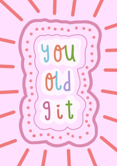 old git Birthday Card 12219 created by Sioban Pickering