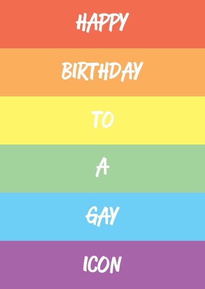 Happy birthday to a gay icon created by GawjusCards