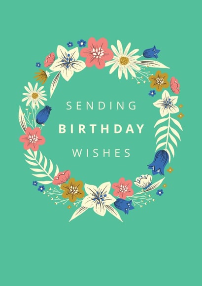 Birthday - For Her - Pretty - Floral created by Dalia Clark Design