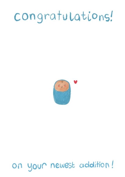 Baby baby boy Card 38707 created by Locky Taylor