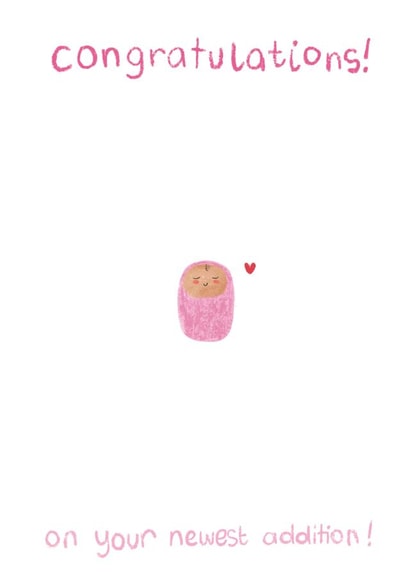 Girl baby Card 38708 created by Locky Taylor