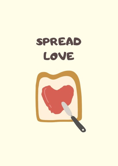 bread toast Valentines Day Card 42443 created by crystal chou