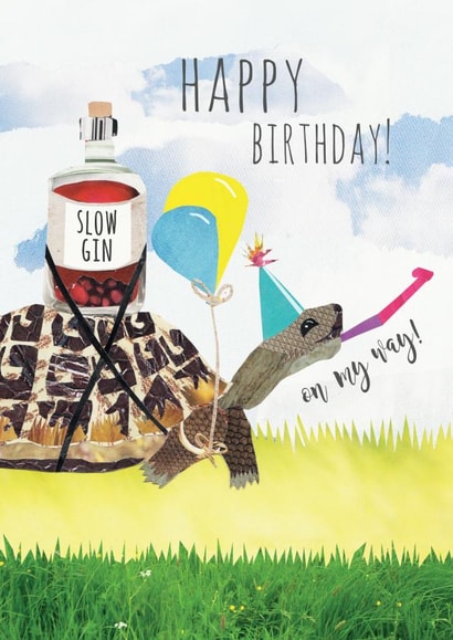 Sloe Gin Slow Gin Card 44607 created by Flying Teaspoons