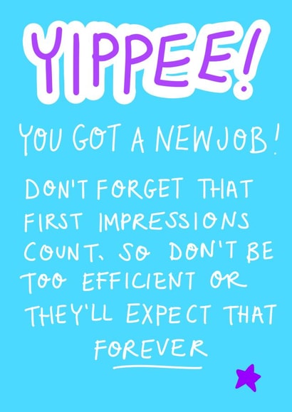 New job congratulations New Job Card 17781 created by Rosie Johnson Illustrates