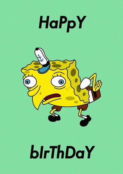 meme spongebob Birthday Card 34034 created by Rishi