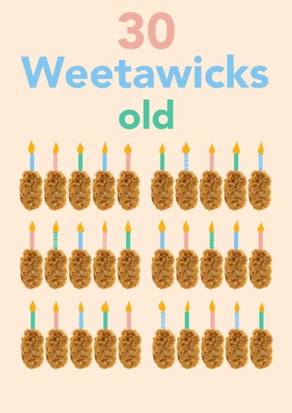 Weetabix wicks - 30 of them! created by Lisa Wardle