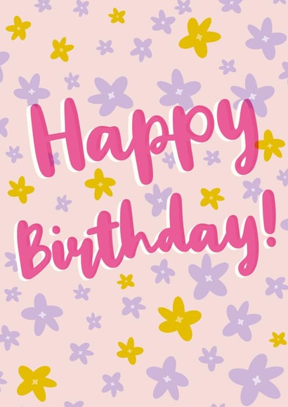 classic flowers Birthday Card 19800 created by Louise Parr Studio