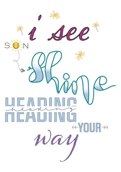 spreadasmile shine Just because Card 19822 created by Celeste x Juniper & Rose