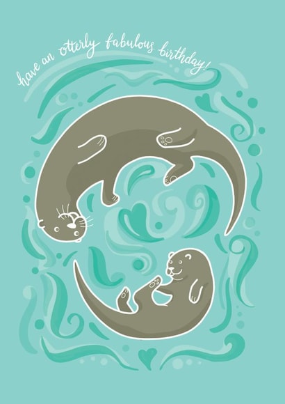 otter otterly Birthday Card 19816 created by Ellie Newbury
