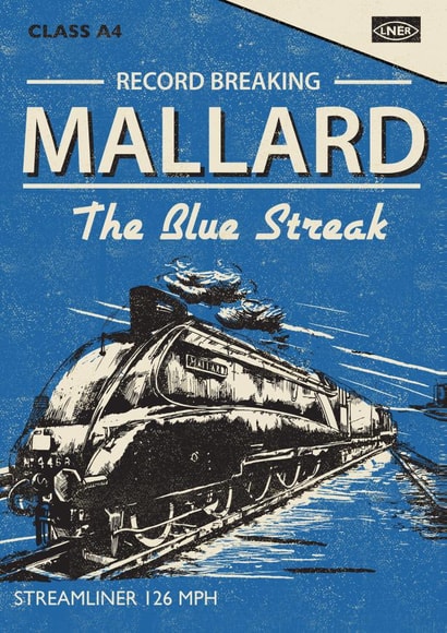 mallard train Birthday Card 2336 created by Rocket68