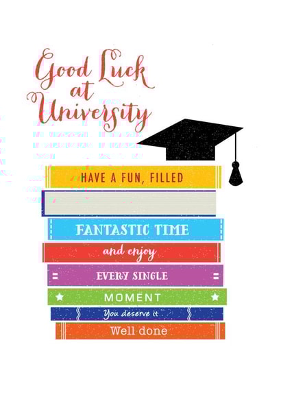 Good Luck at University. created by LOVEDAY DESIGNS on Thortful