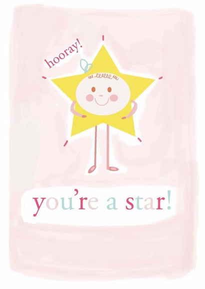 hooray star Congratulations Card 16810 created by Jolly Judy