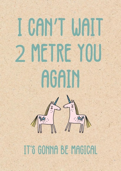 unicorn 2 metre Love & Friendship Card 43572 created by Ellie Pennington