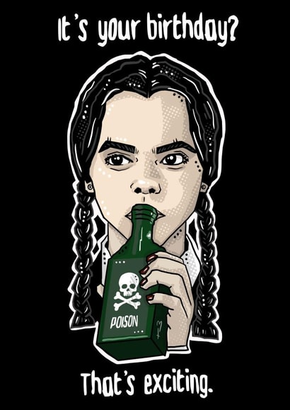 goth gothic Birthday Card 19786 created by Dark Cult Art