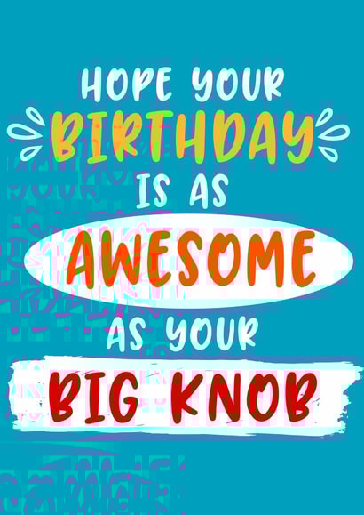 awesome as Birthday Card 7198 created by Giddy Kipper