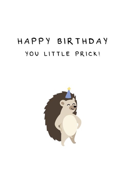 little prick Birthday Card 19529 created by Fifi Designs