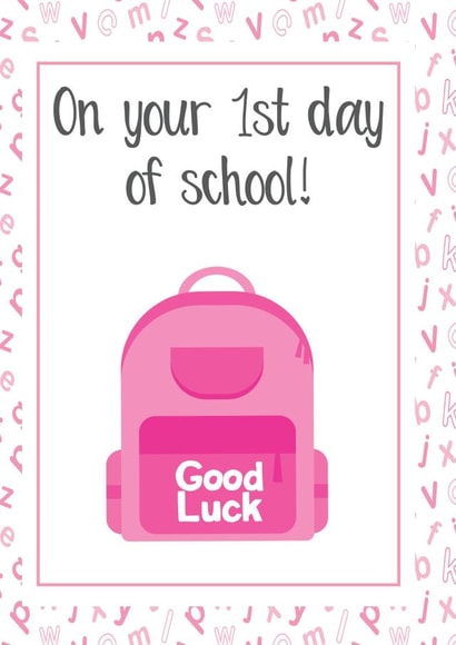 goodluck school Good Luck Card 16595 created by Rachel J Designs
