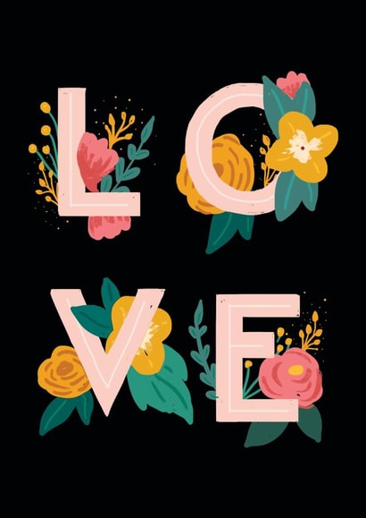 love pretty Love & Friendship Card 1219 created by Victoria Black