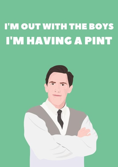 Bryn from Gavin & Stacey celebratory card created by TEA Designs