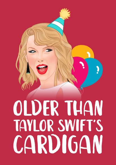 older taylor Birthday Card 4154 created by The Cake Thief