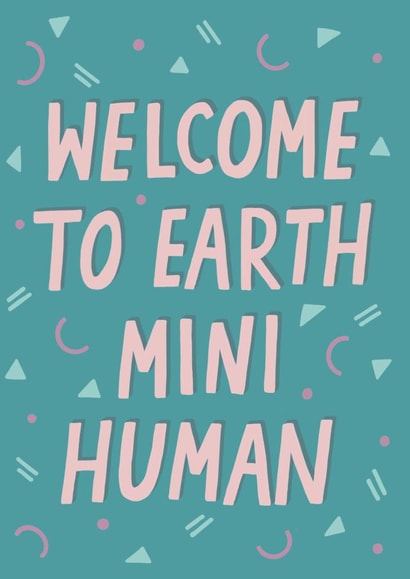 welcome earth New Baby Card 18751 created by Wandering Studio Co.