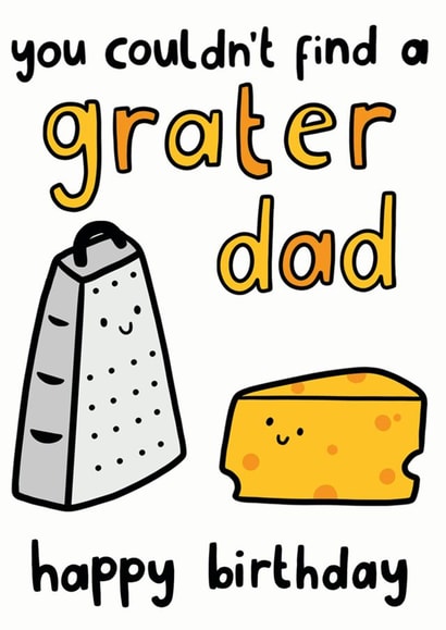 greater grater Birthday Card 44715 created by Dandy Pug