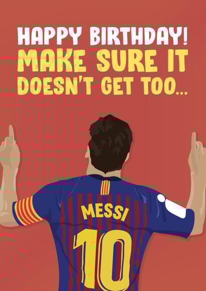 messi lionel Birthday Card 16871 created by James Steer
