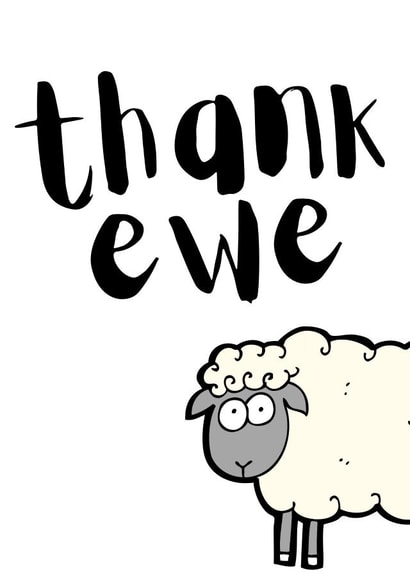 thank ewe Thank You Card 19553 created by KokoandDoo