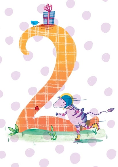 2 2nd Birthday Card 1749 created by Rebecca Bagley