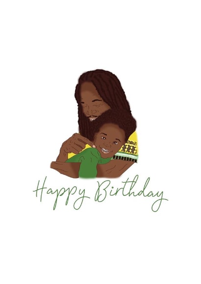 father son Birthday Card 18453 created by Mikael Lovell