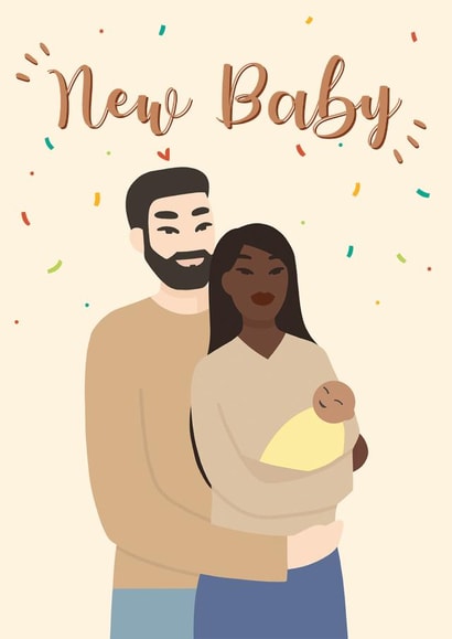 New baby Confetti New Baby Card 15697 created by InclusiviTwee