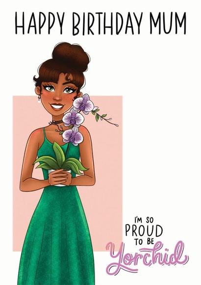 Mixed Race Indian Birthday Card 15703 created by InclusiviTwee