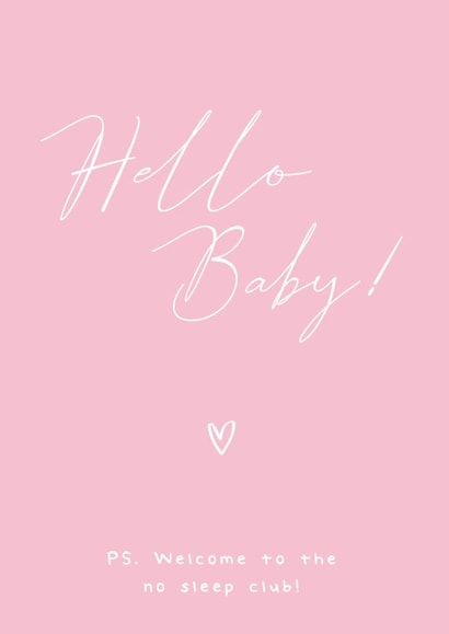hello baby New Baby Card 19771 created by HM Designs
