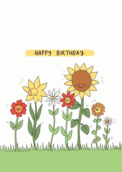 Cute Birthday Card - For Her - Sunflowers created by Jessica Woodhouse
