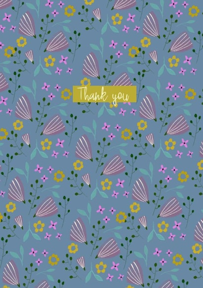 thank you pretty Thank You Card 19961 created by Peony Rose Design
