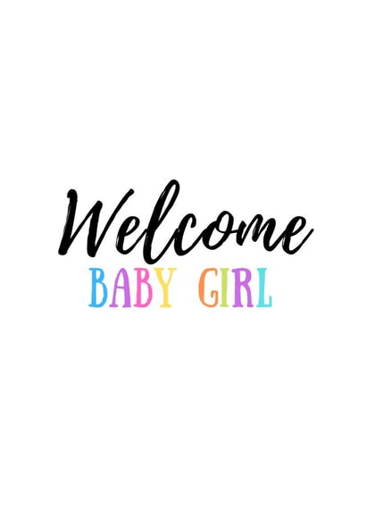 welcome baby New Baby Card 19991 created by Clement & Cedar