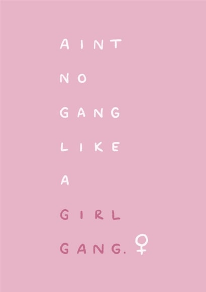 girl gang girls Birthday Card 17267 created by Lili Thomas