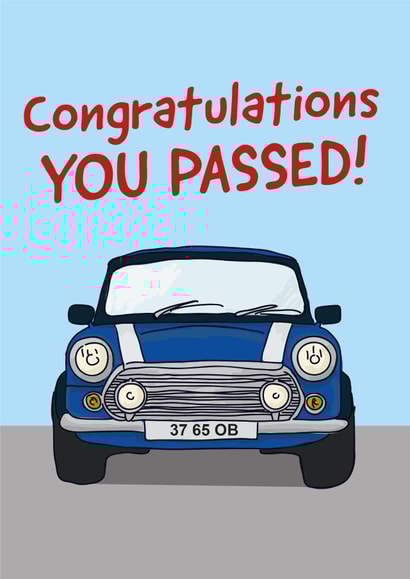 passed driving Congratulations Card 10352 created by Yeti Design
