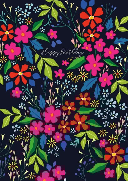 adult illustration Birthday Card 19963 created by Peony Rose Design