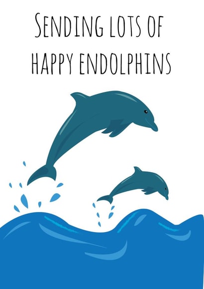 Happy Endolphins Thinking Of You Card created by @Laura Lonsdale Designs