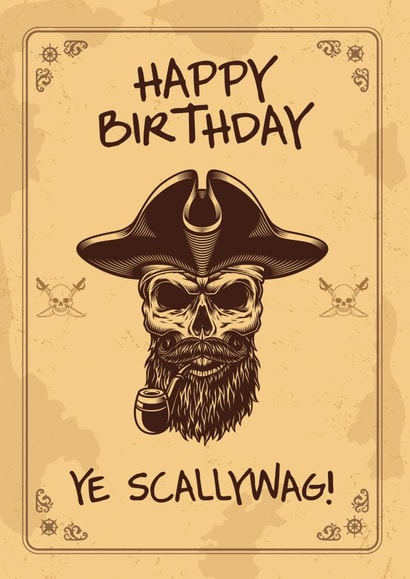 Birthday Pirate Card created by Crazed Creative