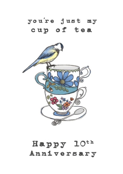 10 years birds Anniversary Card 2903 created by Shiv Makes Things