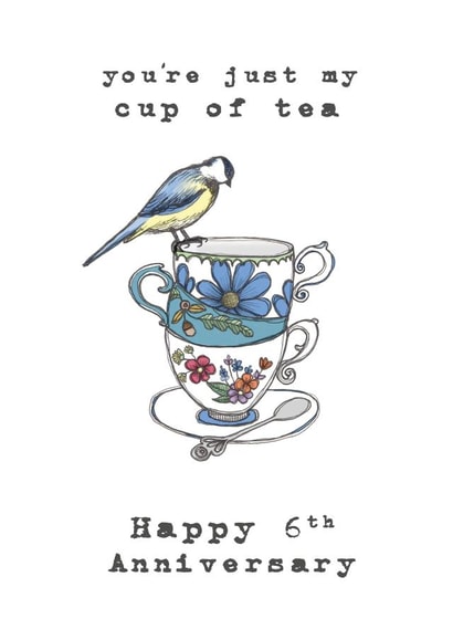 6 years 6th Anniversary Card 2904 created by Shiv Makes Things