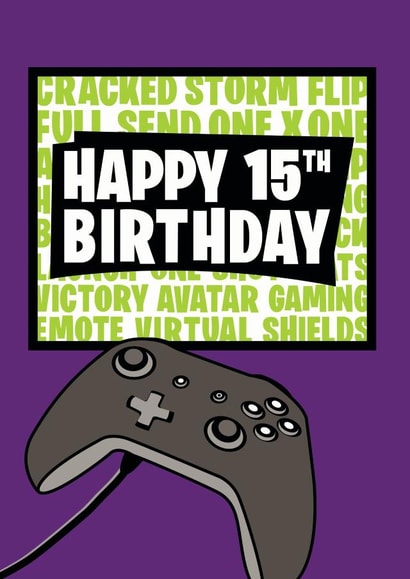 15th 15 Birthday Card 19204 created by Jackie Ponwaye Design