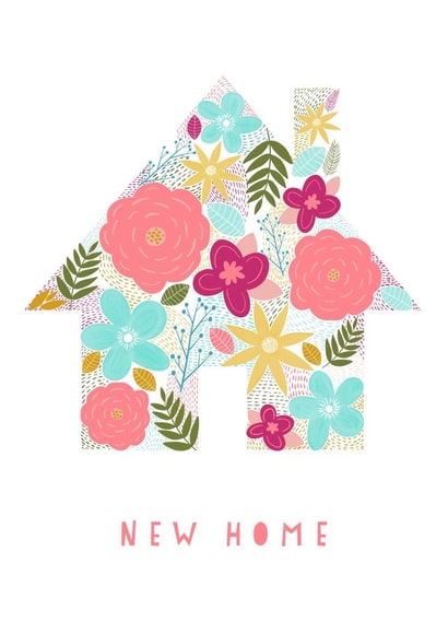 adult typography New Home Card 19950 created by Ginger Rose