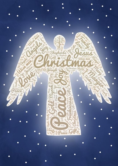 traditional angel Christmas Card 15498 created by suzcreate