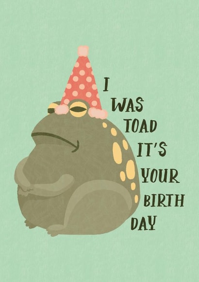toad hat Birthday Card 18315 created by AneaCC