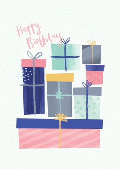 Pretty Patterned Birthday Presents for her - Happy Birthday  created by Laura Pantony