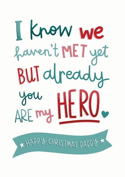 Christmas Card for Daddy from the Bump created by Kimberley Rose Studio