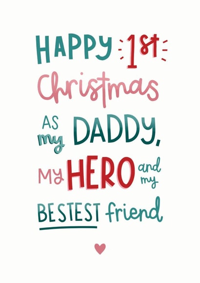First Christmas as my Daddy Card created by Kimberley Rose Studio